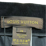 Louis Vuitton Black Corduroy/Velour Skirt