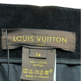 Louis Vuitton Black Corduroy/Velour Skirt