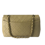Chanel Vintage Beige Quilted Leather Diana Flap Bag 1989