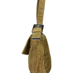 Fendi Brown Corduroy Baguette