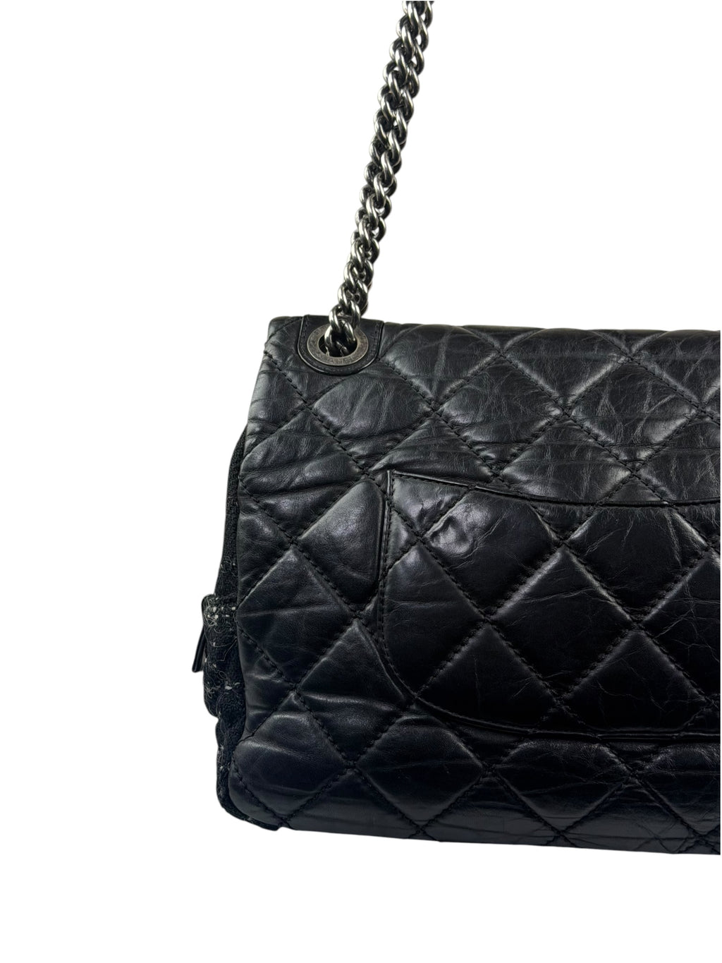 Chanel Black Quilted Calfskin Portobello Flap Bag 2013