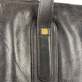Loewe Vintage Black Calfskin Carryall Handbag