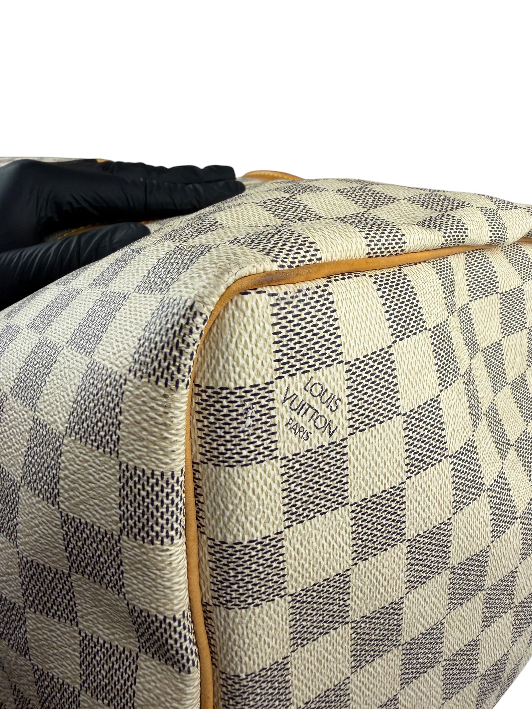 Louis Vuiiton Damier Azur Keepall Bandouliere Hand Bag 55