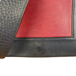 Celine Blue/Plum Leather Medium Frame Shoulder Bag