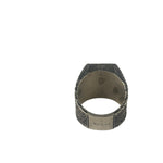 Fendi Silver Maxi Logo Ring