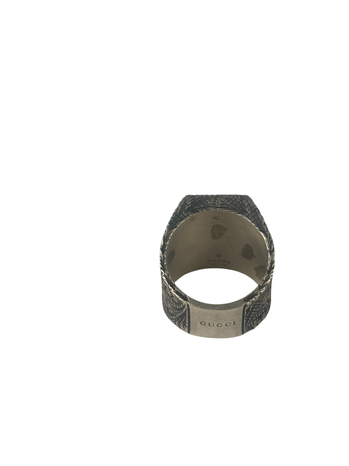 Fendi Silver Maxi Logo Ring