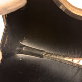 Yves Saint Laurent Black Crocodile-Embossed Love Box Clutch