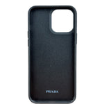 Prada Grey Fur Logo iPhone 16 Case