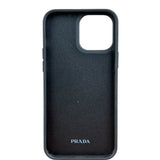 Prada Grey Fur Logo iPhone 16 Case