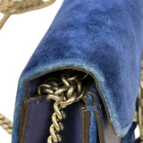 Gucci Blue Velvet Mini Dionysus Chain Bag