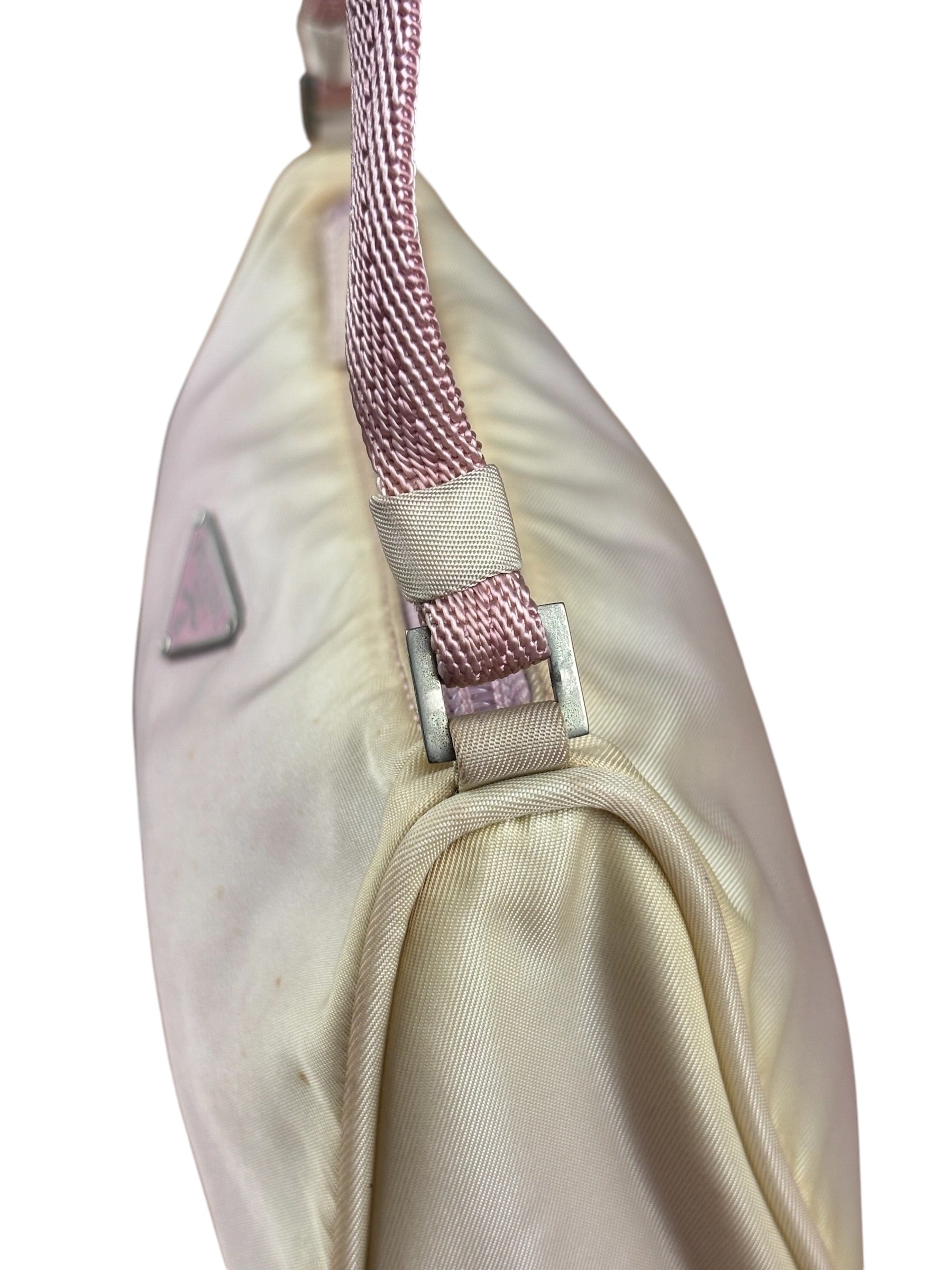 Prada Pink Nylon Tessuto Pochette
