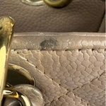 Chanel Beige Quilted Caviar Petite Shopping Tote 2004