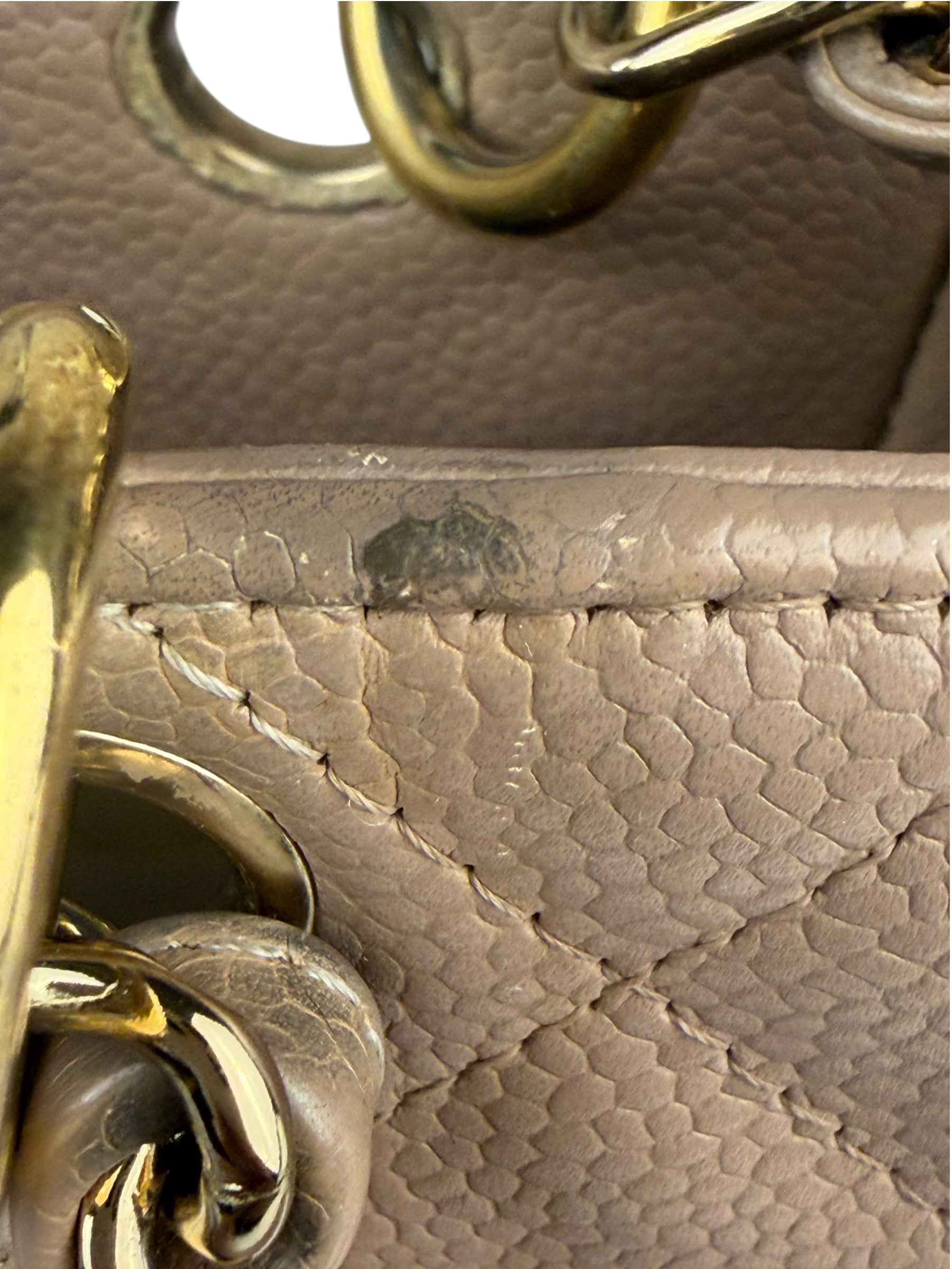 Chanel Beige Quilted Caviar Petite Shopping Tote 2004