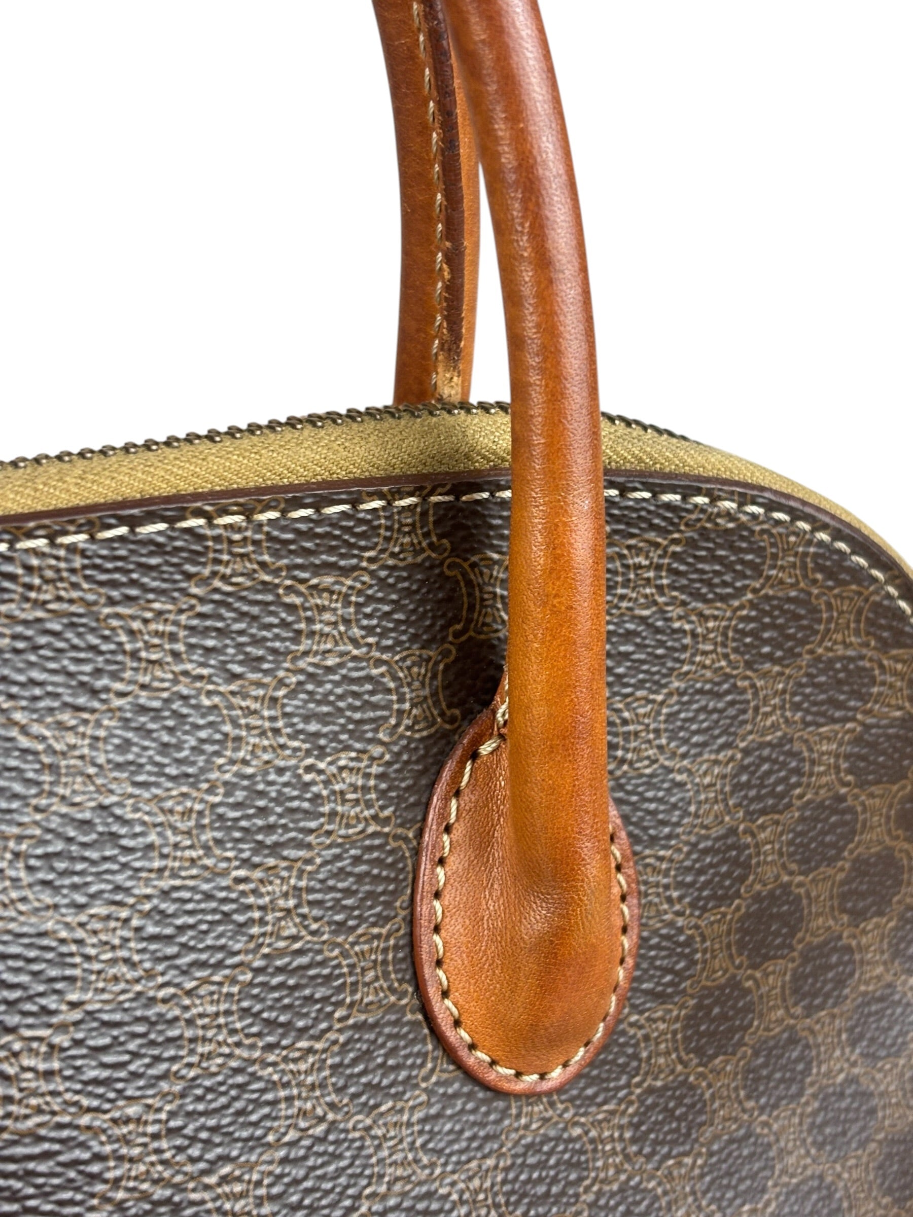 Celine Vintage Macadam Top Handle Bag