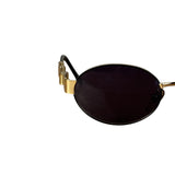 Fendi Gold/Black Oval Sunglasses