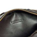 Bottega Veneta Brown Leather Intrecciato Mini Wallace Hobo Bag