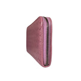 Bottega Veneta Intreccio Long Zip Wallet Pink