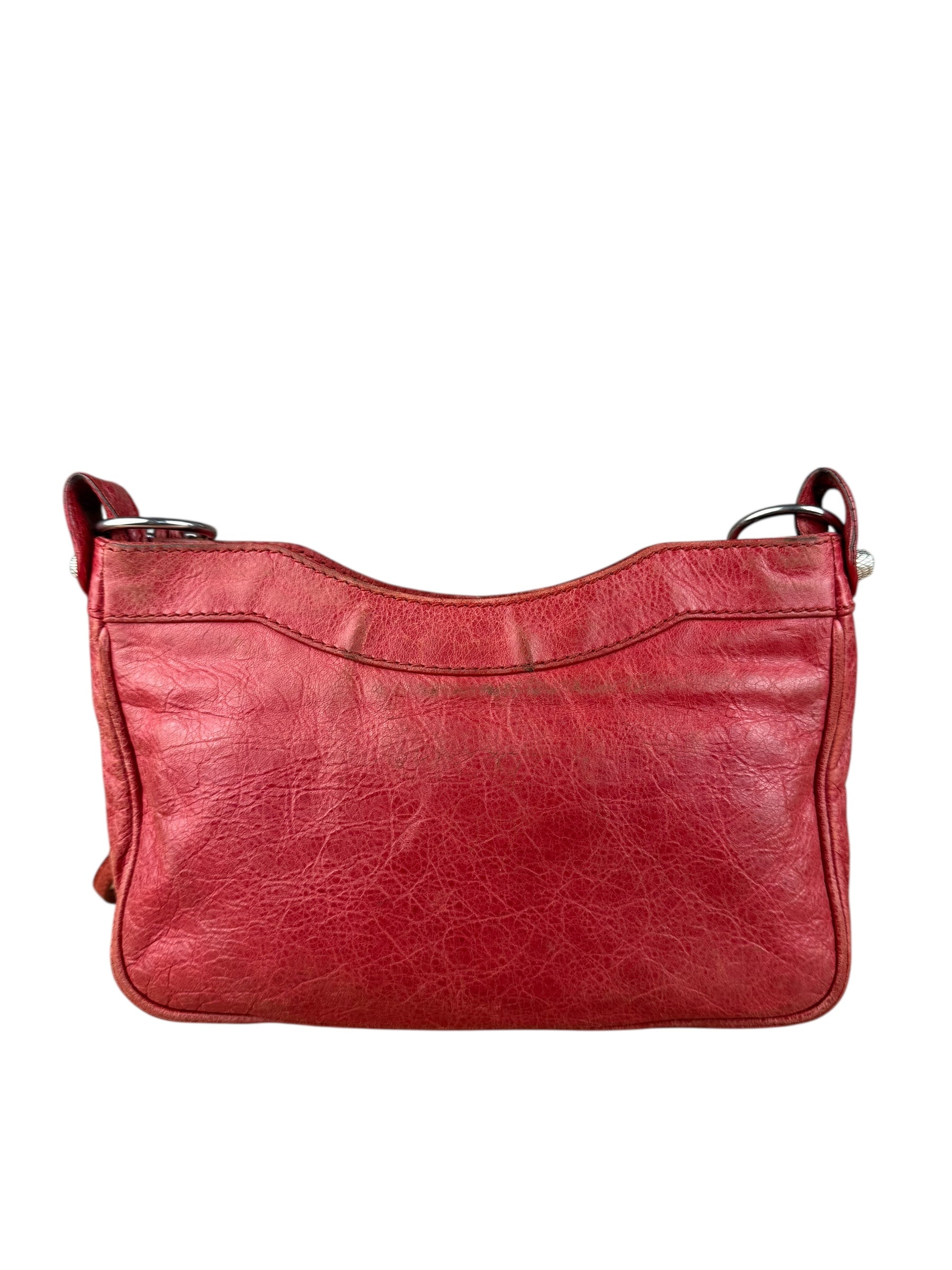 Balenciaga Fuchsia Leather Le City Crossbody