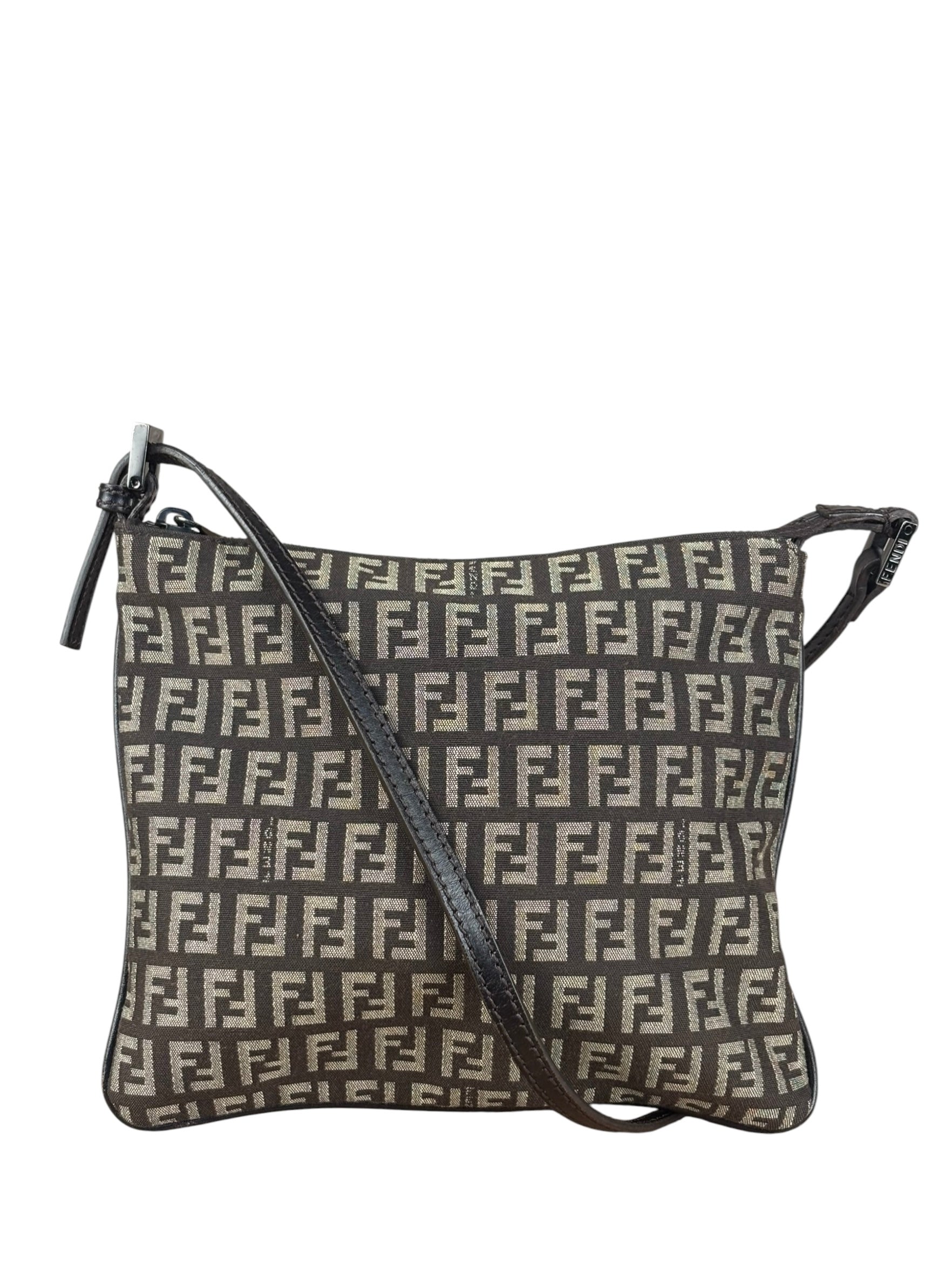 Fendi Vintage Brown Zucca Crossbody