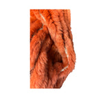 Fabio Mantegazza Vintage Orange Sheared Faux Fur Coat