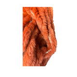 Fabio Mantegazza Vintage Orange Sheared Faux Fur Coat