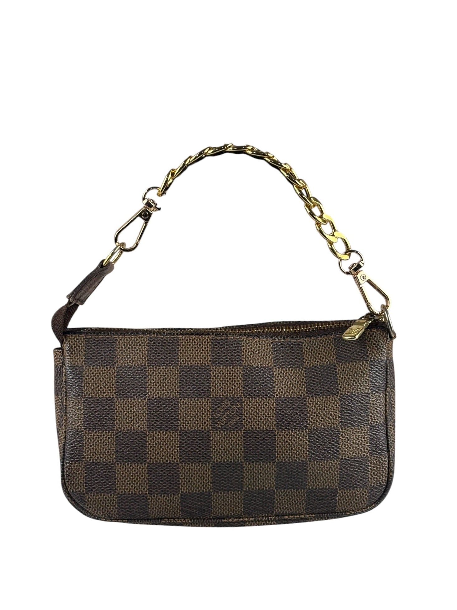 Louis Vuitton Damier Ebene Mini Pochette (Replacement Chain)