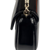 Gucci Black Leather Bamboo Night Small Clutch/Pochette