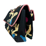 Chanel Multicolor Canvas Bird Print 2.55 Flap 2001