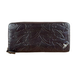 Vivienne Westwood Brown Leather Logo Zippy Wallet