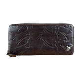 Vivienne Westwood Brown Leather Logo Zippy Wallet