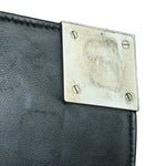 Chanel Black Patent Leather Chocolate Bar Flap Bag 2000