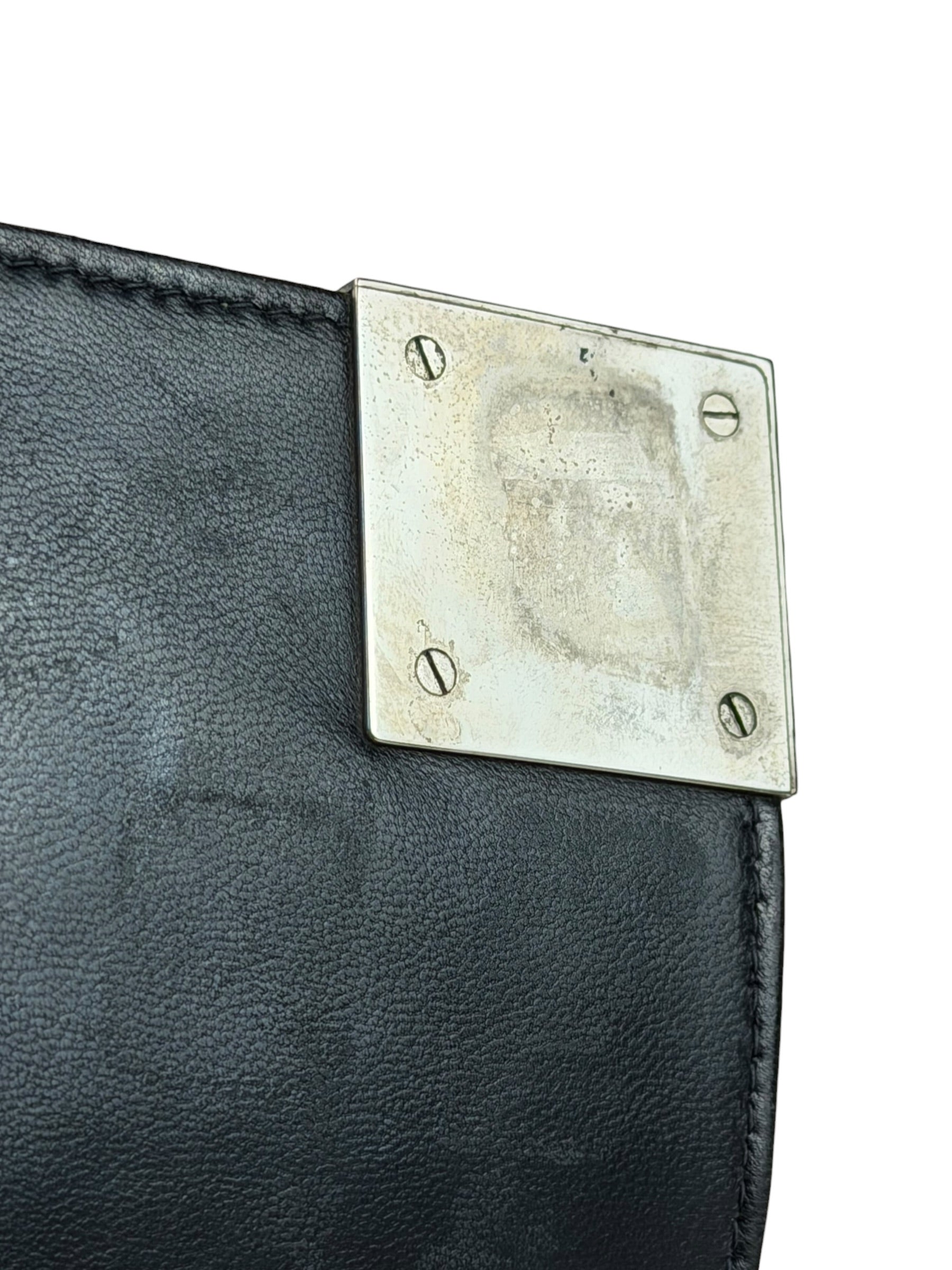 Chanel Black Patent Leather Chocolate Bar Flap Bag 2000