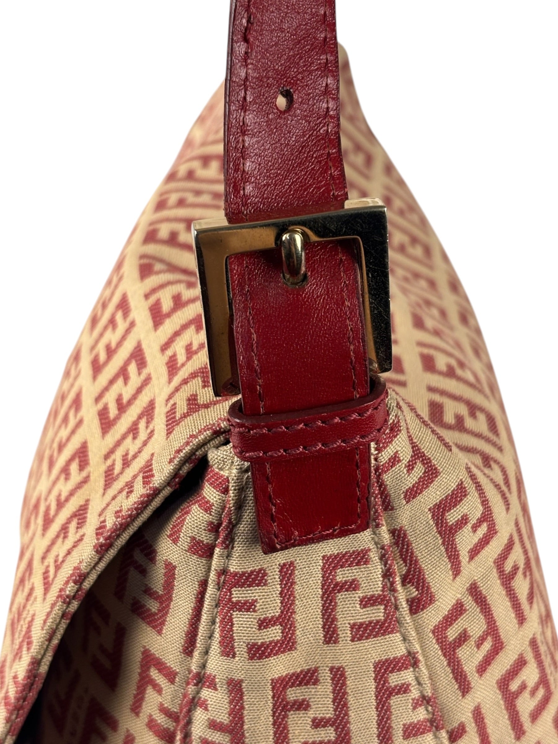 Fendi Vintage Red FF Mamma Baguette