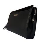 Burberry Black Leather Zip Clutch Pouch