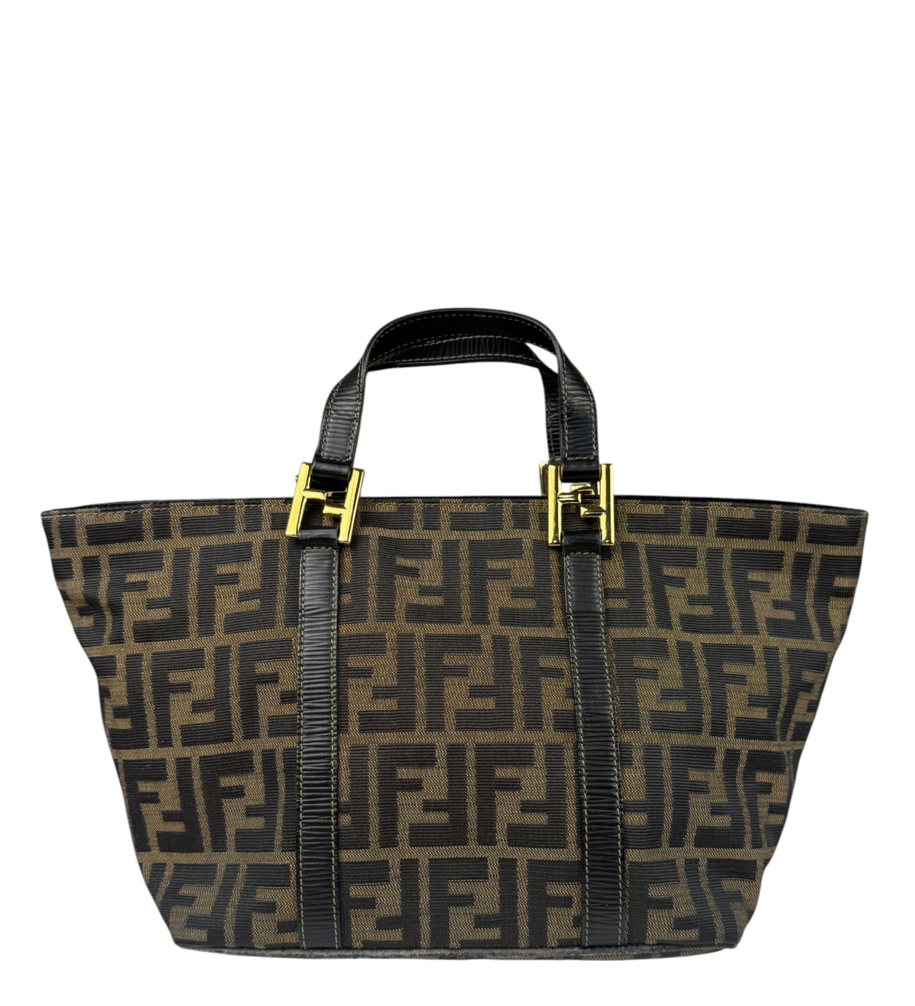 Fendi FF Vintage Zucca Print Top Handle Tote