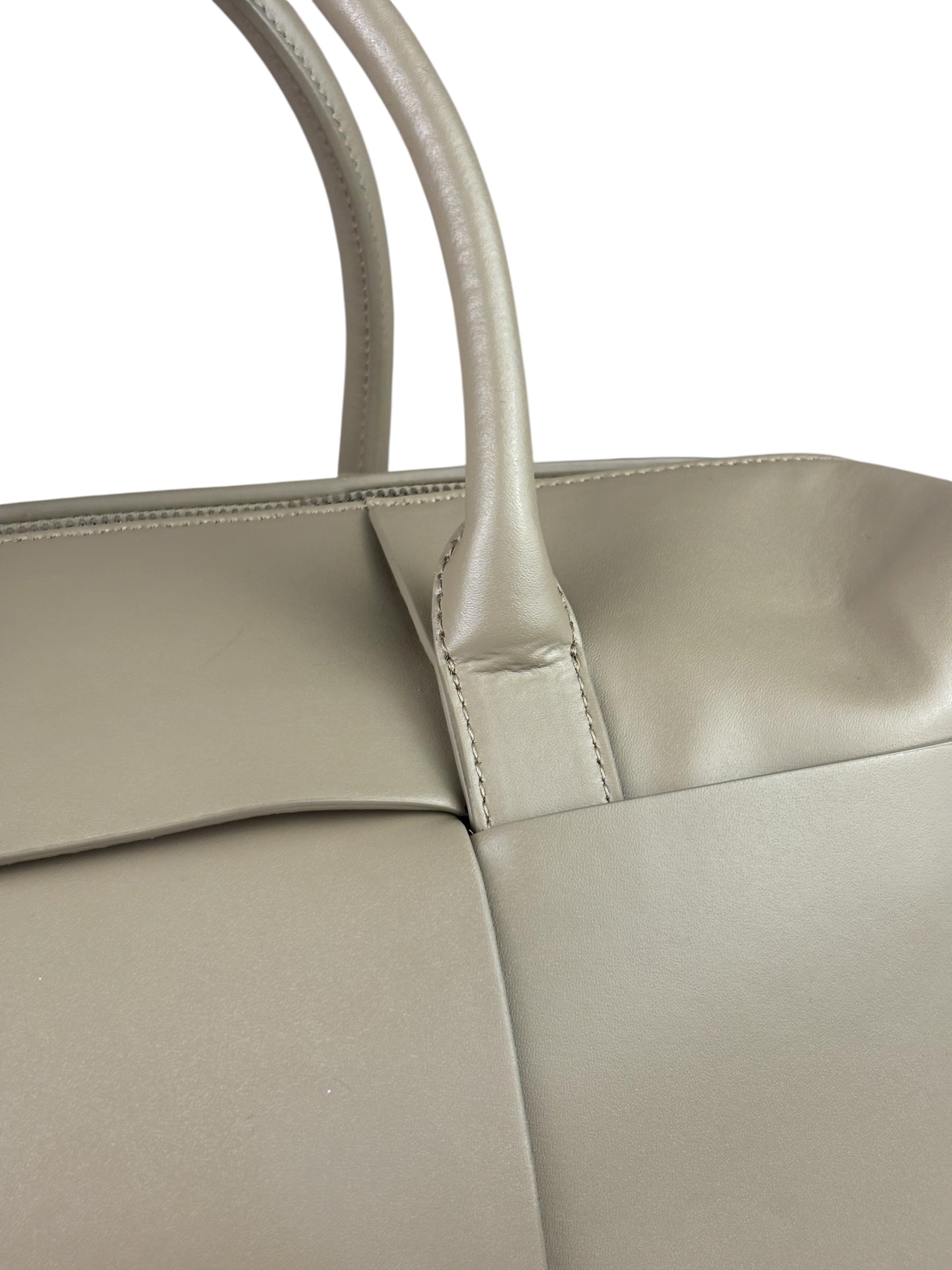 Bottega Veneta Olive Green Leather Intrecciato Arco Two-Way Bag