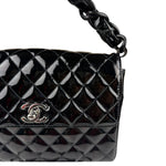 Chanel Vintage Black Leather In The Business Flap Handbag 1996