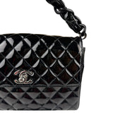 Chanel Vintage Black Leather In The Business Flap Handbag 1996