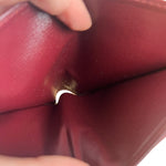 Cartier Vintage Maroon Leather Bifold Wallet