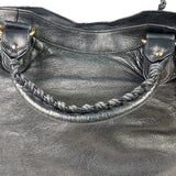 Balenciaga Vintage Navy Leather City Two-Way Bag
