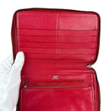 Hermes Rouge Epsom Leather Vintage Organizer Wallet