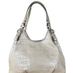 Coach Beige Maggie Croc Handbag