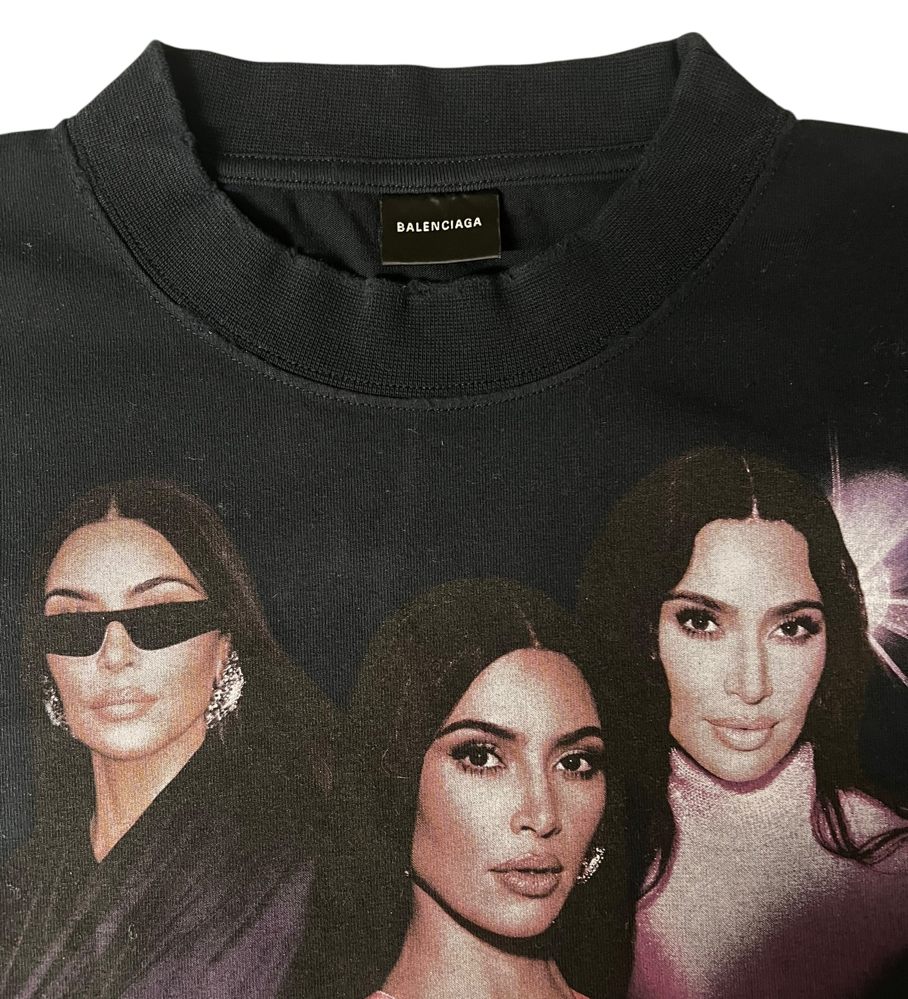 Balenciaga Kim K Distressed Baby Tee