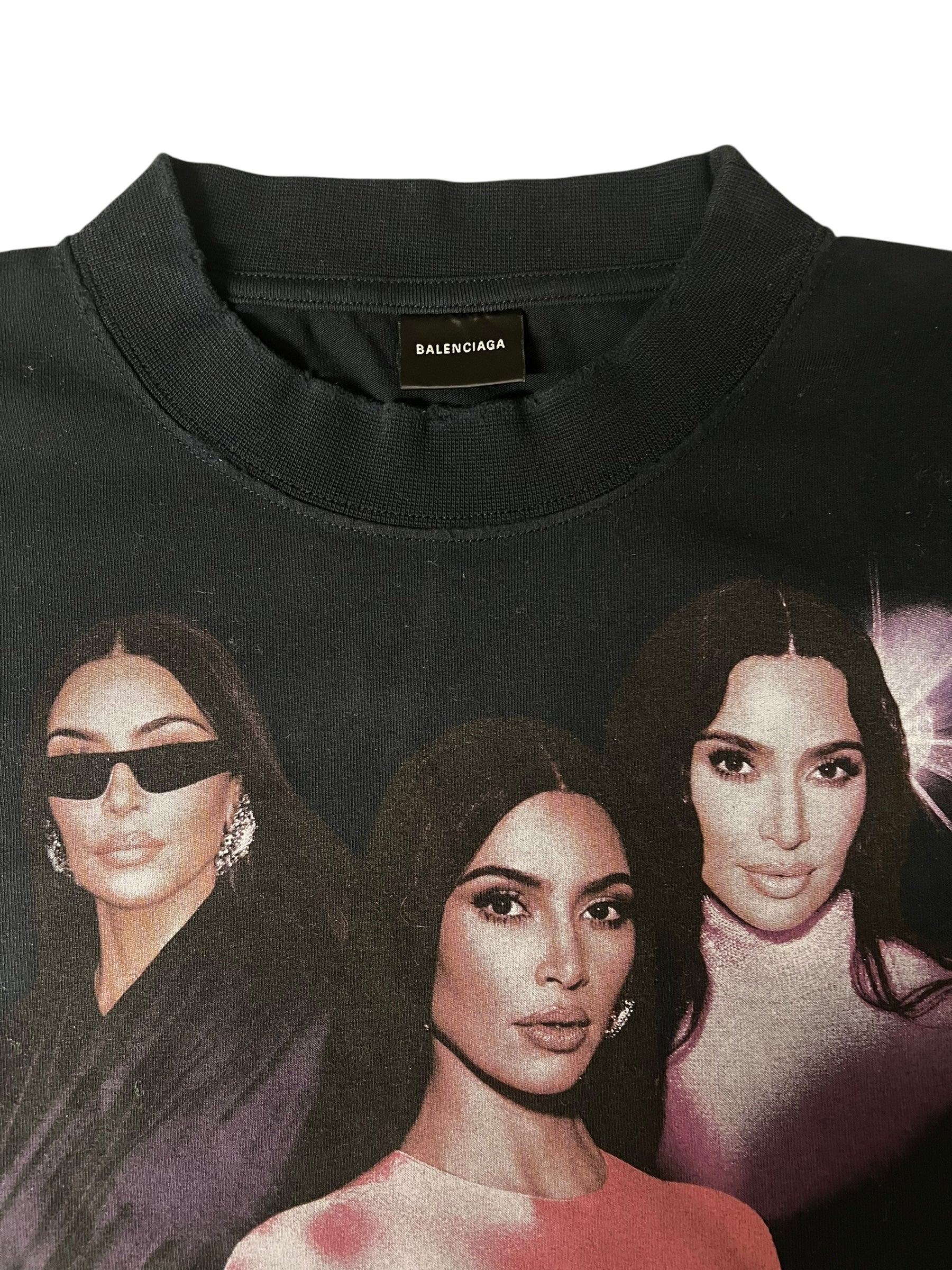 Balenciaga Kim K Distressed Baby Tee