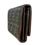 Fendi Zucca Monogram Canvas Trifold Wallet