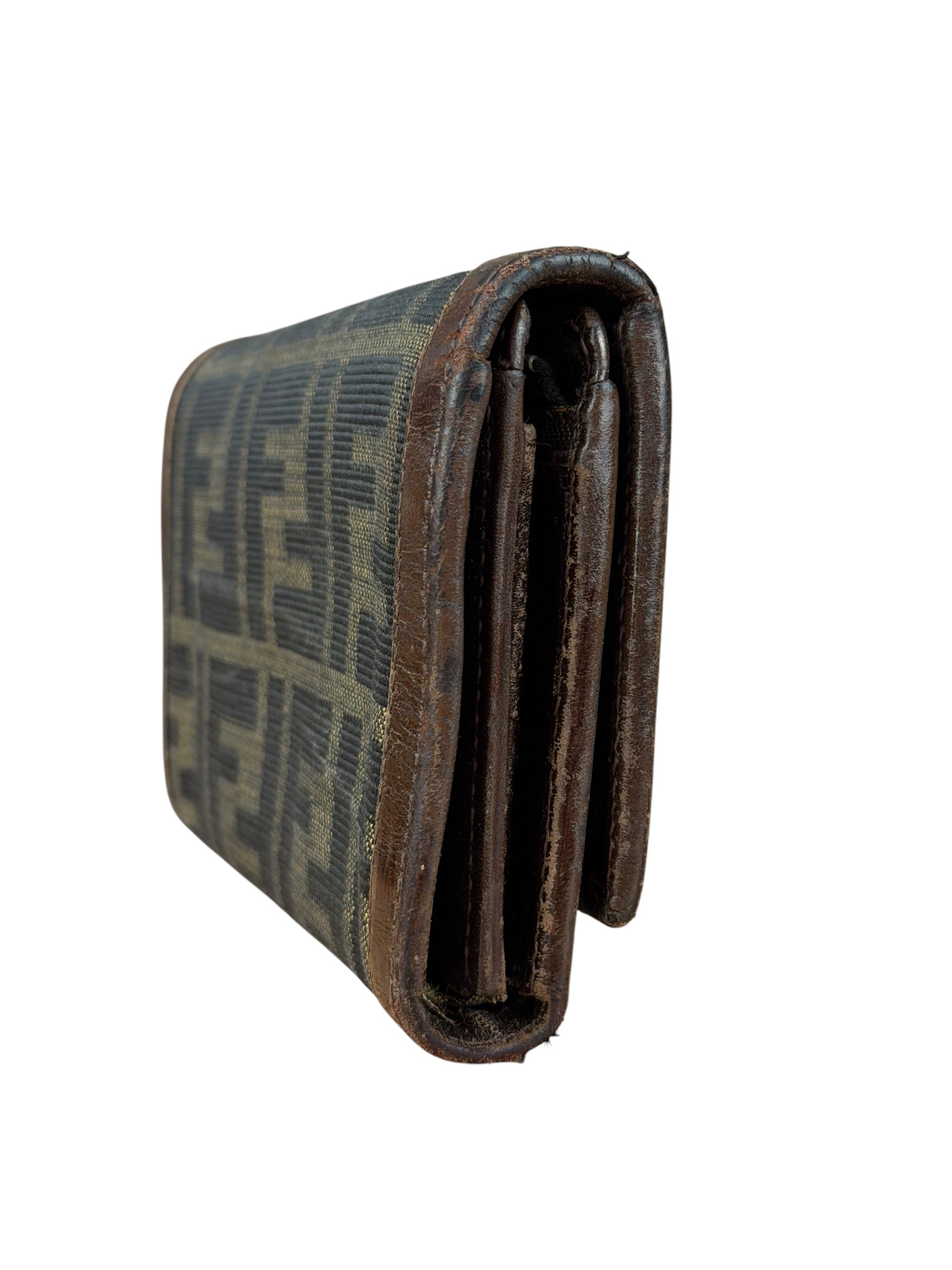 Fendi Zucca Monogram Canvas Trifold Wallet