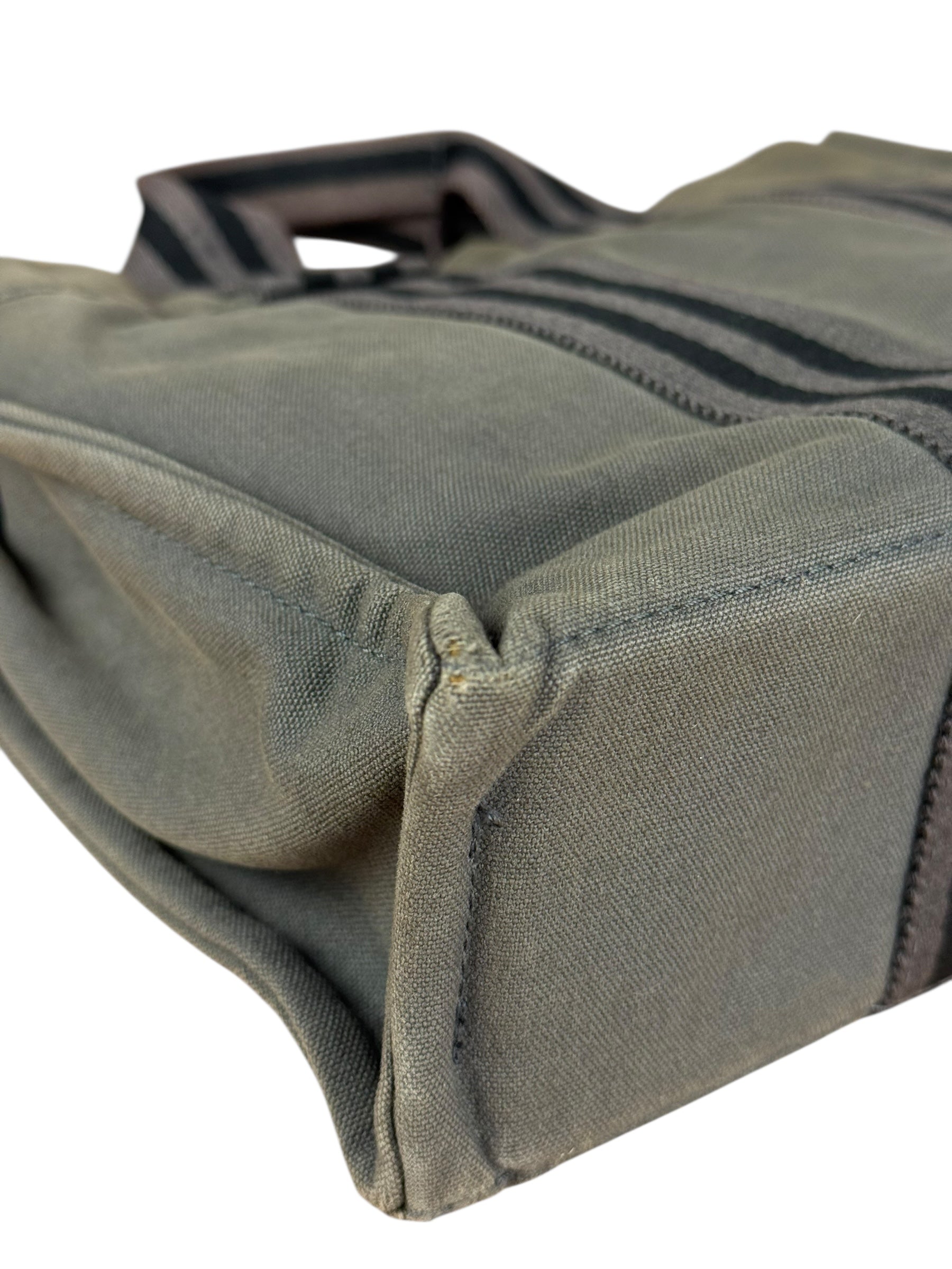 Hermes Grey Canvas Fourre Tout PM