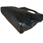 Chanel 31 Black Leather Quilted Shopping Clutch Shoulder Bag 2018