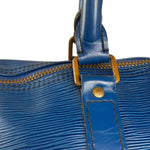 Louis Vuitton Blue Epi Leather Keepall 45