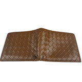 Bottega Veneta Brown Intercciato Bifold Wallet